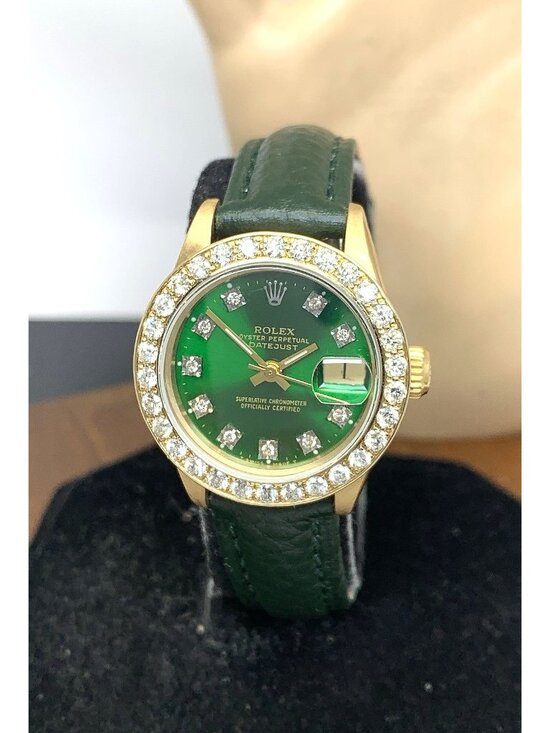 Rolex Datejust Women\'s Watch 6917 Swiss Automatic 18k Gold Case Diamond 26mm main image 10